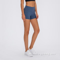 Frauen Yoga-Shorts mit hoher Taille